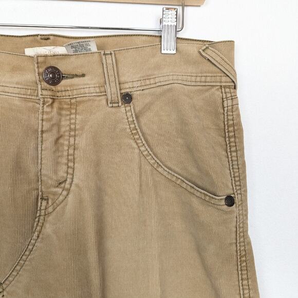 Levi’s Tan Y2K Bratz Corduroy Low Rise Denim Maxi Skirt Size 9 - Picture 6 of 8